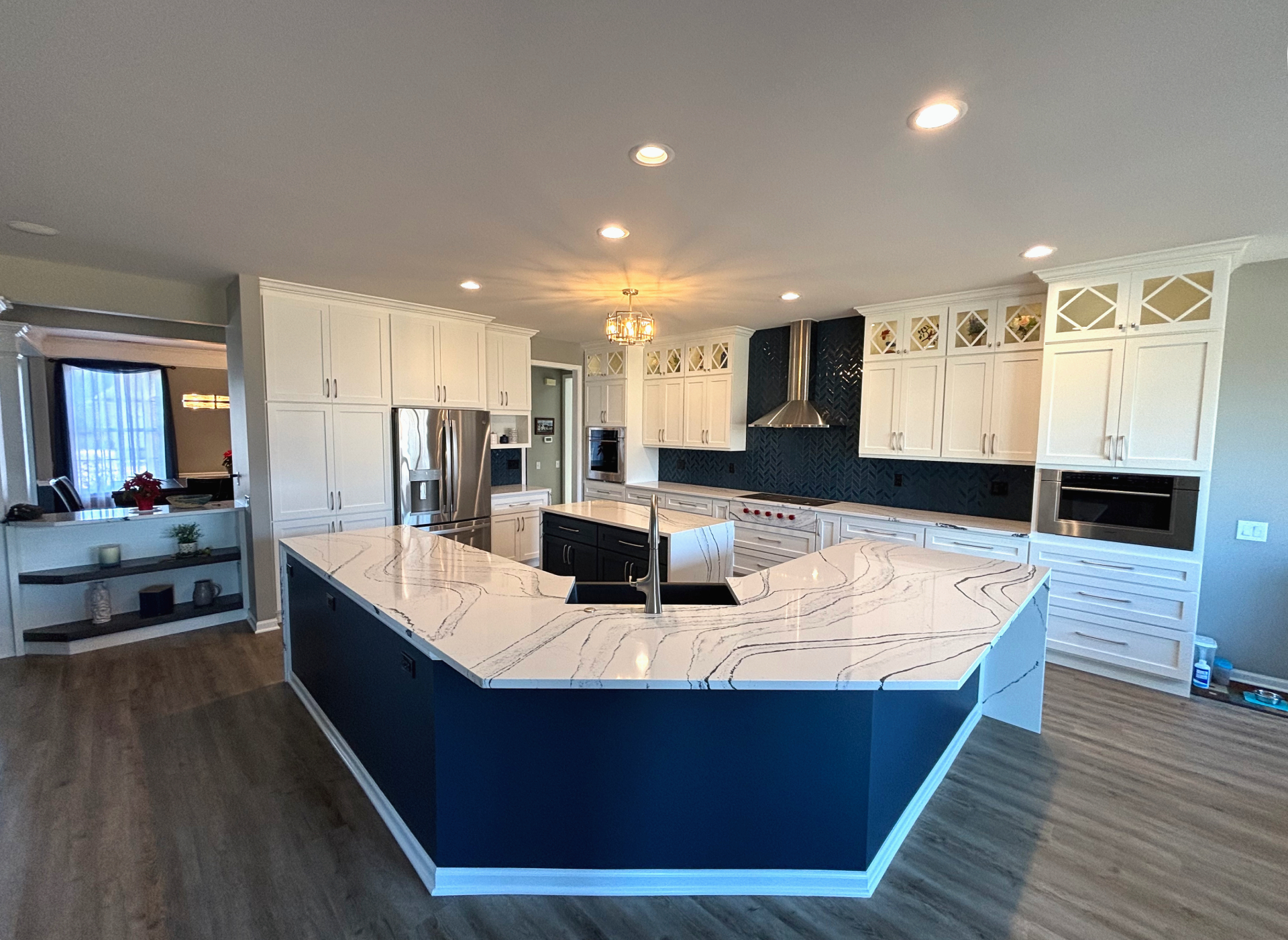 full kitchen remodel with custom cabinets